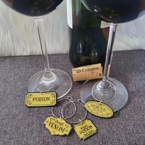 Set of 4 Poison Wine Charms